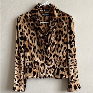 Dolce & Gabbana Brown and Black Blazer